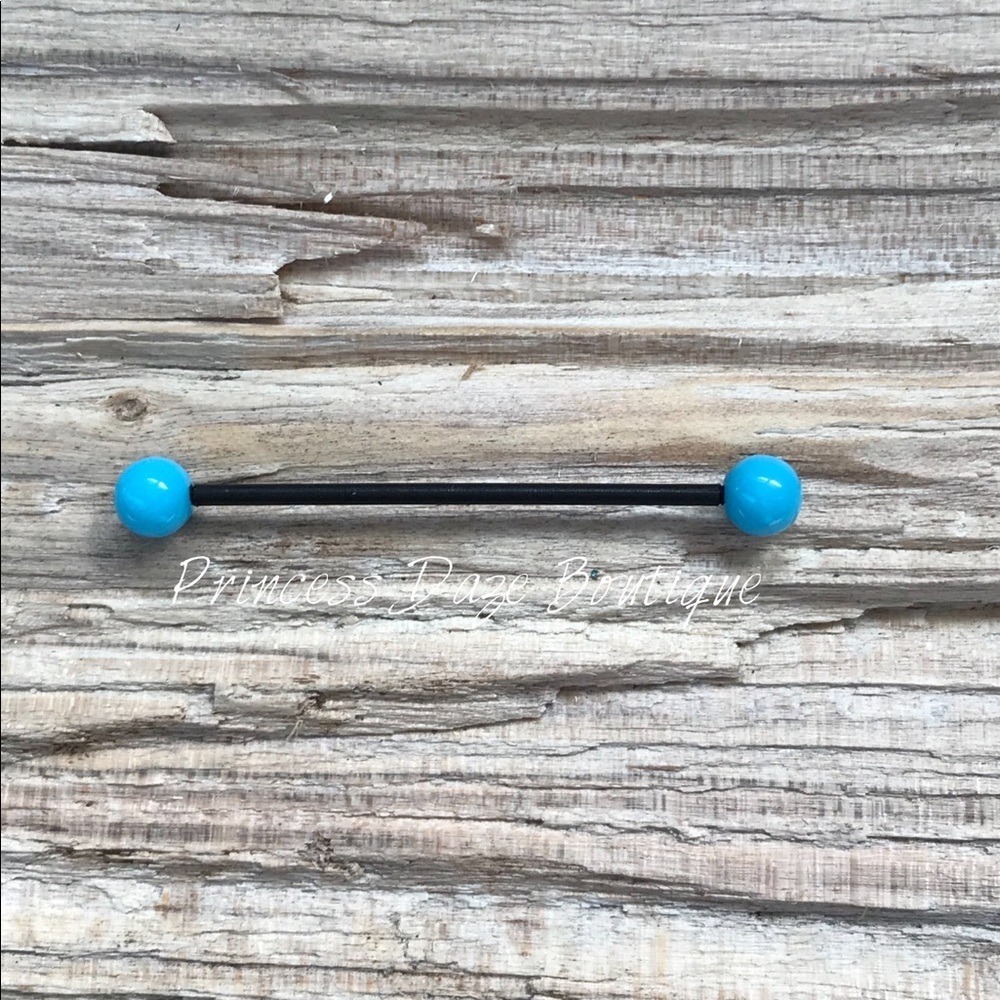 Blue‎ Glow In The Dark Industrial Barbell